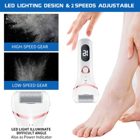 Geopu Electric Foot Callus Remover with LCD display and charging cable