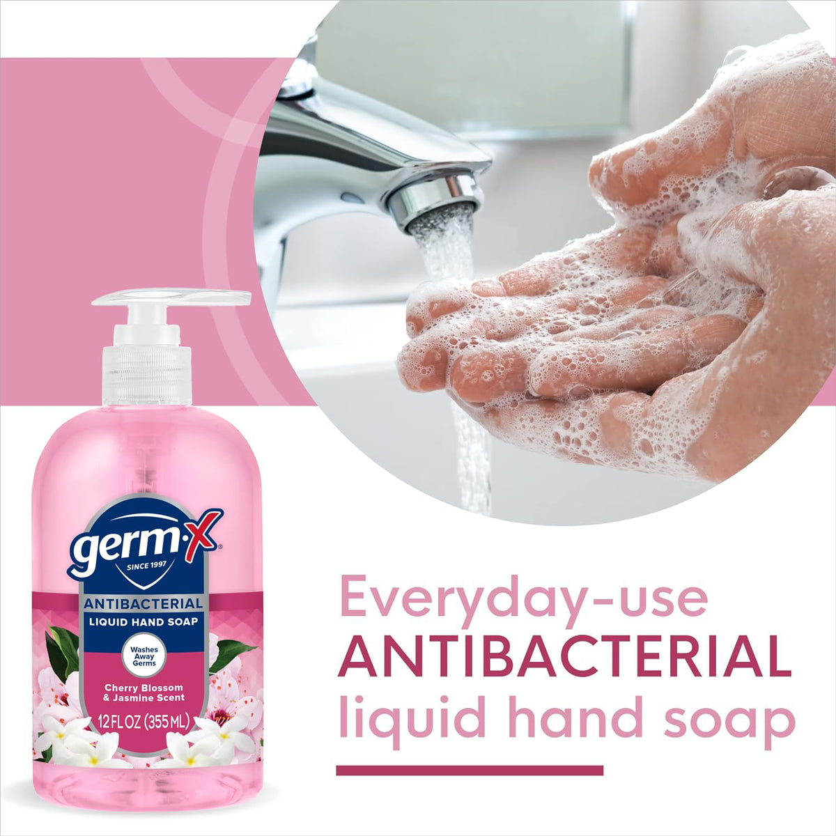 Germ-X Antibacterial Hand Soap 12 Oz pack of 4