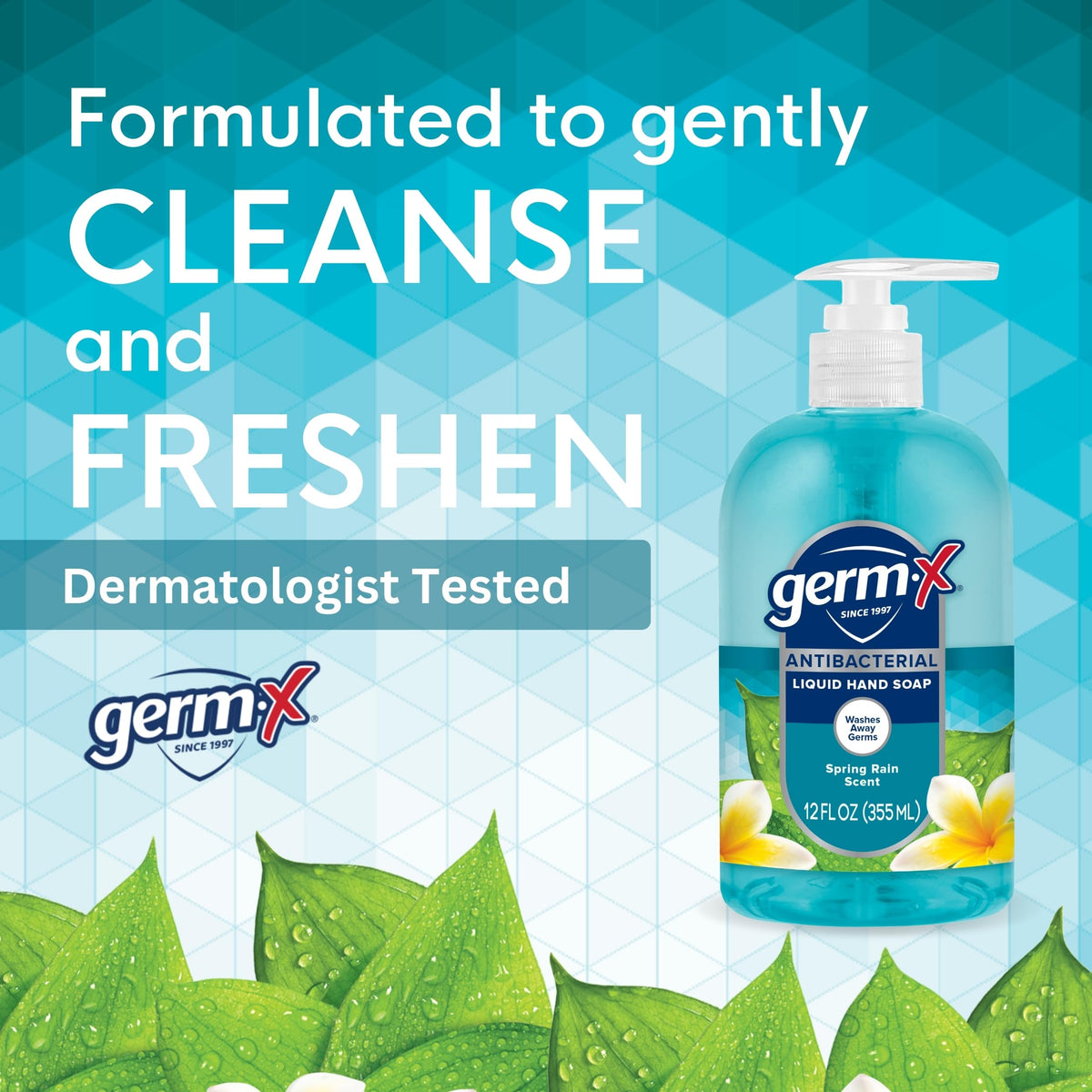 Germ-X Antibacterial Hand Soap on kitchen counter