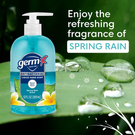 Germ-X Antibacterial Hand Soap pump bottle close-up