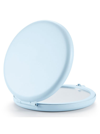 Getinbulk 100 Pieces Compact Mirror Light Blue front view