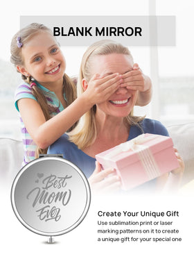 Getinbulk Compact Mirror 6-Piece Set in Cyan front view
