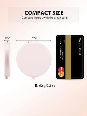 Getinbulk Compact Mirror back view with metal finish