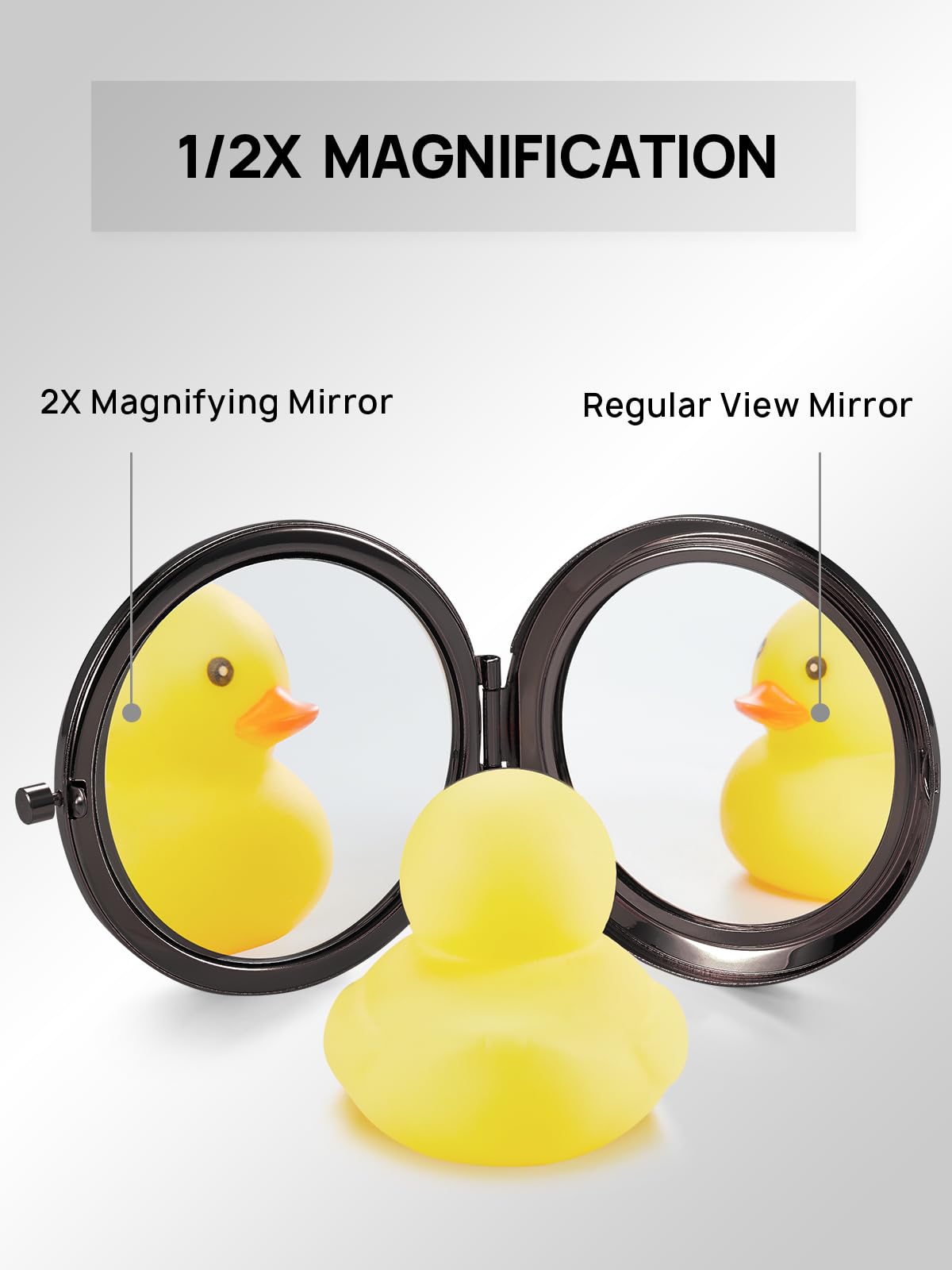 Getinbulk Compact Mirror in Gold colour