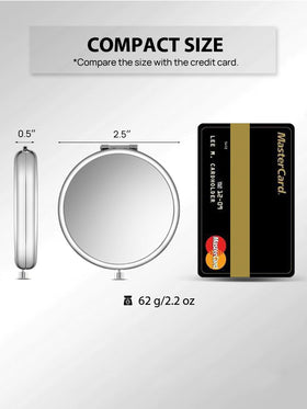 Getinbulk compact mirror in Gold front view
