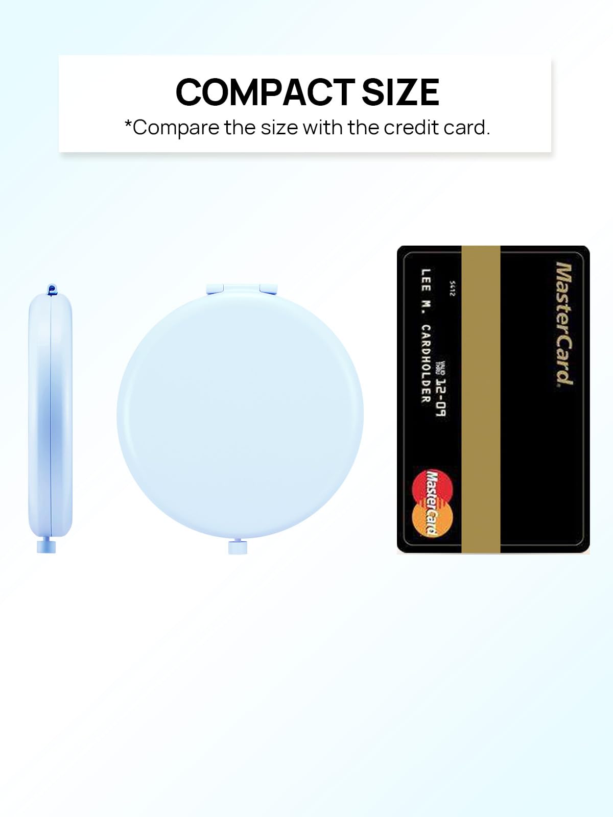 Getinbulk Compact Mirror Light Blue back view