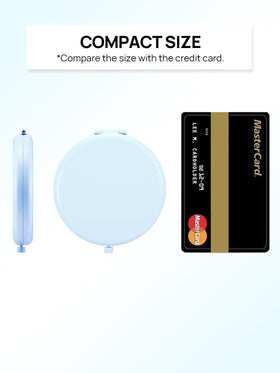 Getinbulk Compact Mirror Light Blue back view
