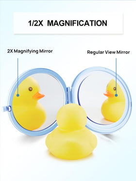 Getinbulk Compact Mirror Light Blue side view