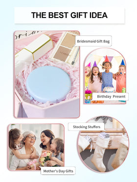 Getinbulk Compact Mirror Light Blue with customization options