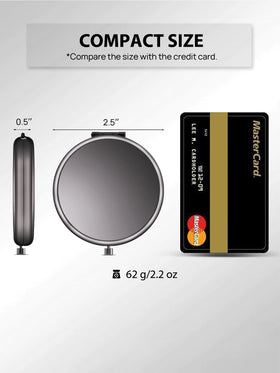Getinbulk compact mirror set in Rose Gold front view