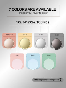 Getinbulk compact mirror set in Silver front view