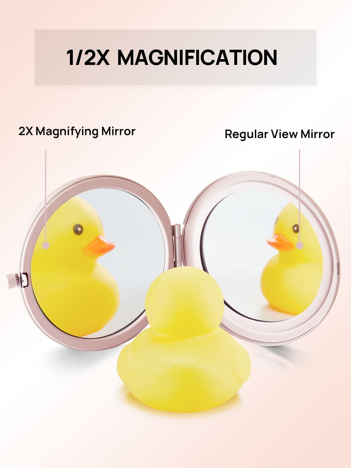Getinbulk Compact Mirror showing 1X magnification
