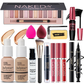Geyomi All in One Makeup Kit front view with 12 colour palette