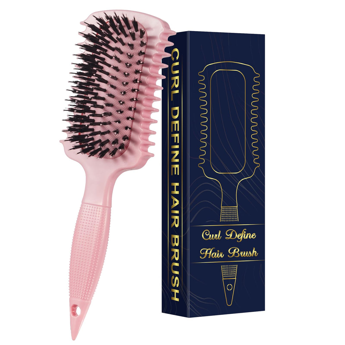 GFDCK Curl Defining Brush back view showing bristle arrangement