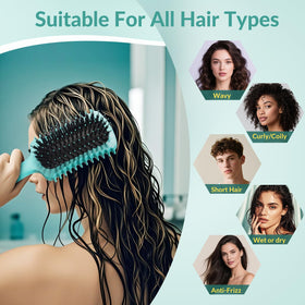 GFDCK Curl Defining Brush in use on curly hair