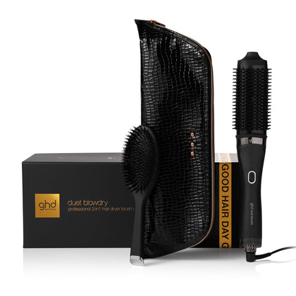 ghd Duet Blowdry 2-in-1 Hot Air Brush black model front view