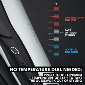 ghd Platinum+ flat iron showcasing ceramic floating plates