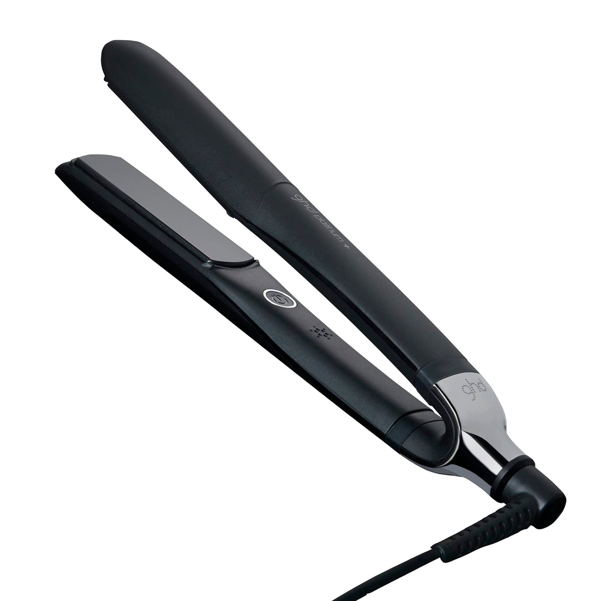 ghd Platinum+ Styler 1-inch flat iron in black front view