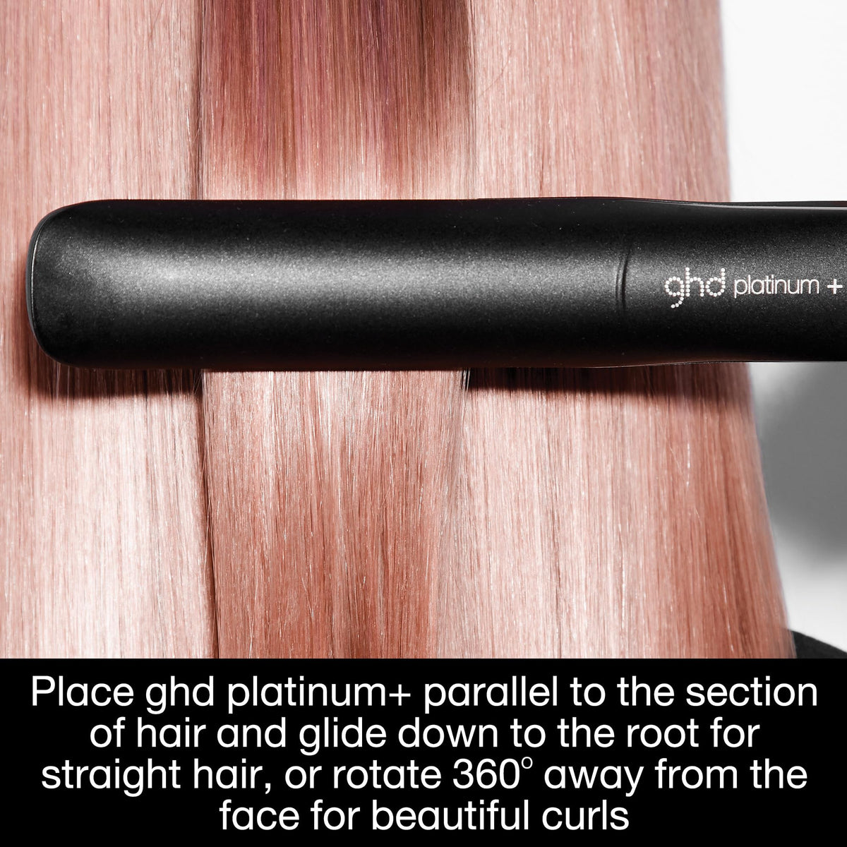 ghd Platinum+ Styler displaying automatic shut-off feature