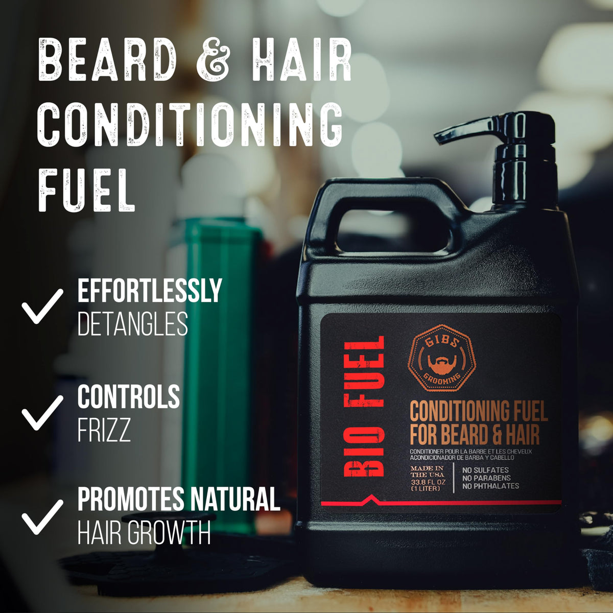 GIBS Bio Fuel Conditioner 33.8 oz back view