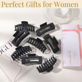 Gift box containing LuSeren Black Hair Clips