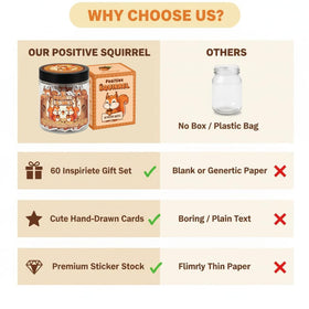 Gift presentation of DEARMINE Positive Squirrel Jar