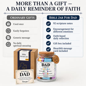 Gift-ready packaging for SOUTHLISA Bible verse jar