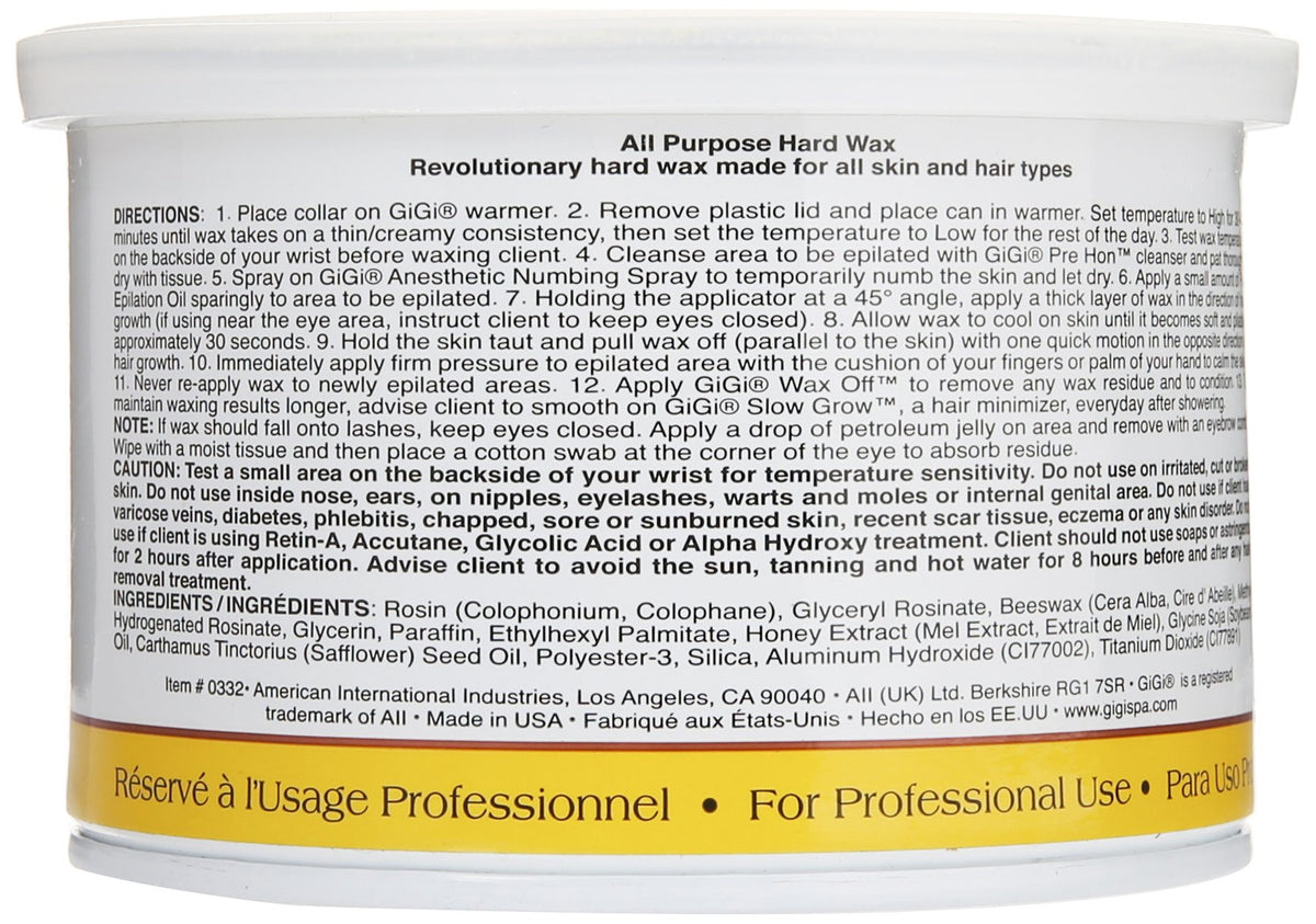 GIGI All Purpose Hard Wax creamy texture close-up