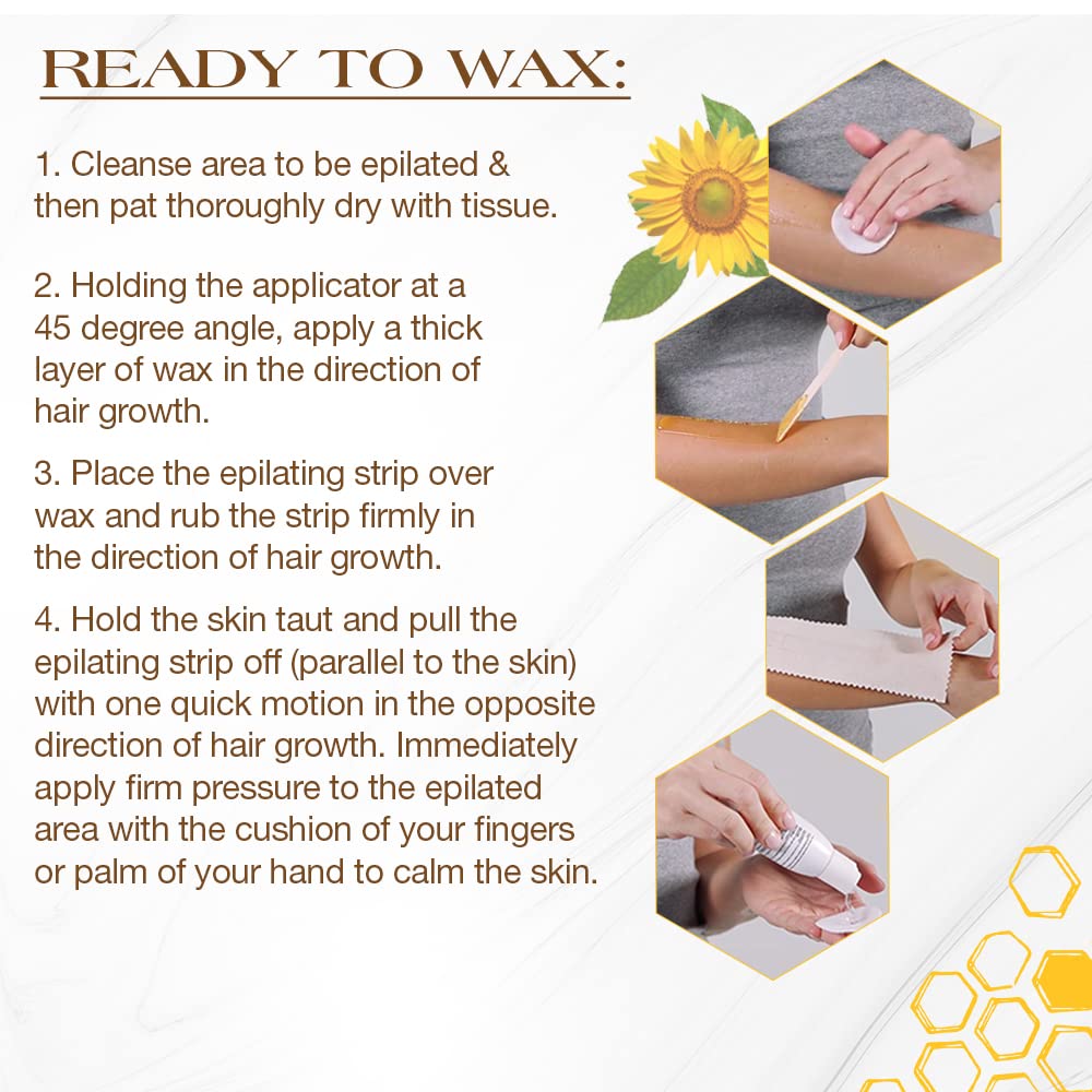 GIGI All Purpose Honee Soft Wax 8 oz with honey infusion