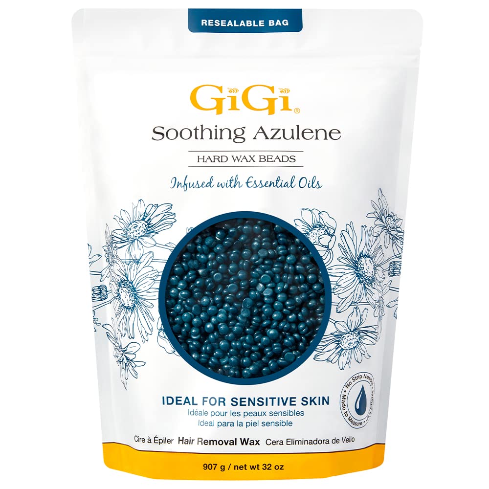 GIGI Azulene Hard Wax Beads 32 oz front view