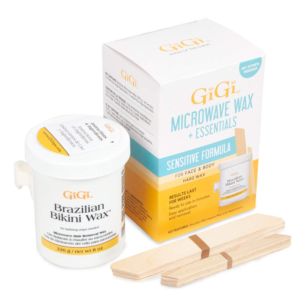 GIGI Brazilian Bikini Wax Microwave Kit front view
