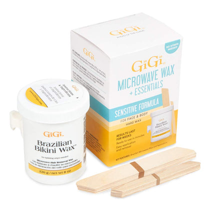 GIGI Brazilian Bikini Wax Microwave Kit front view