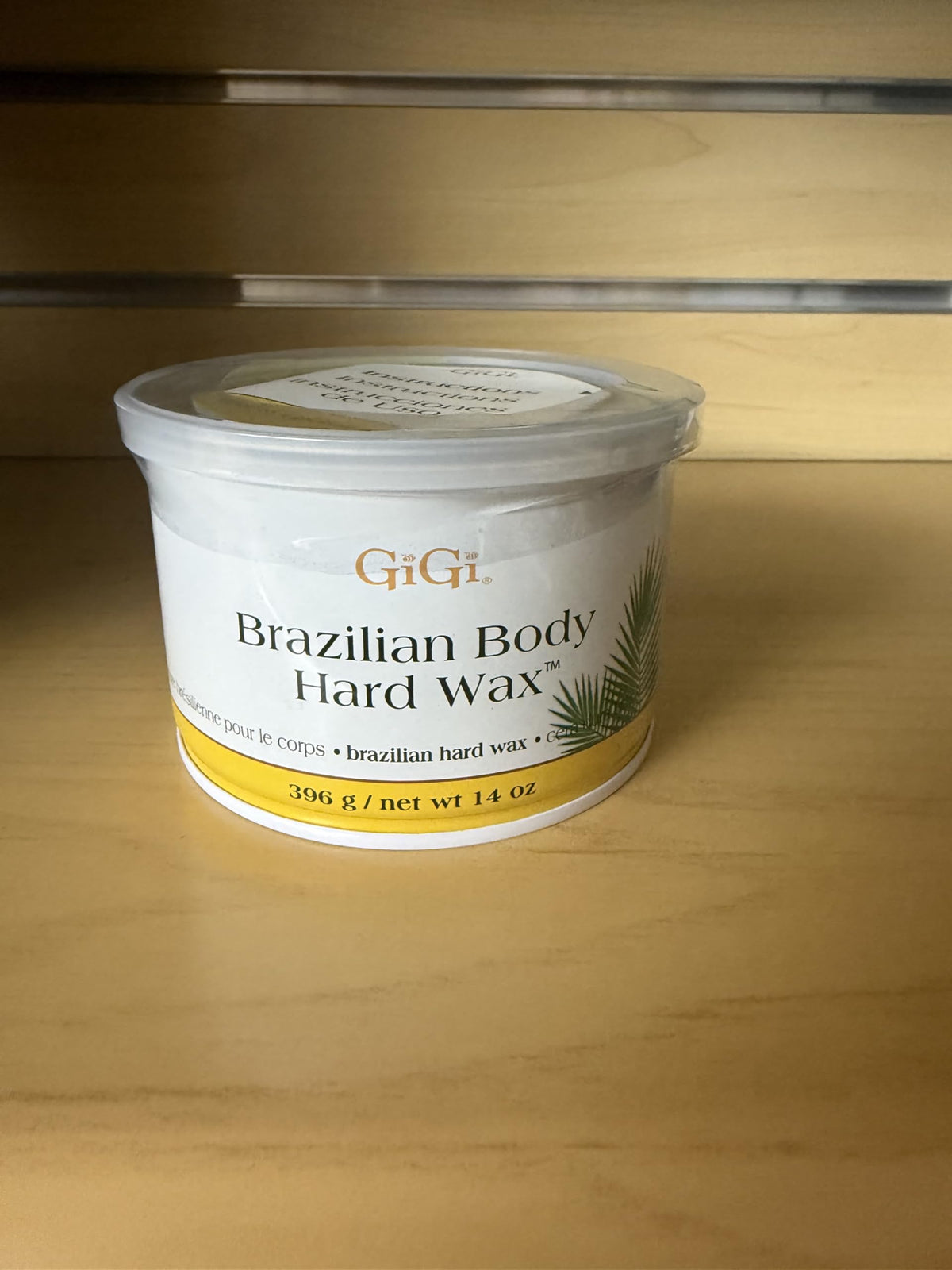 GIGI Brazilian Body Hard Wax 14 oz packaging details