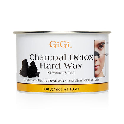 GIGI Charcoal Detox Facial Hard Wax 13 oz can front view