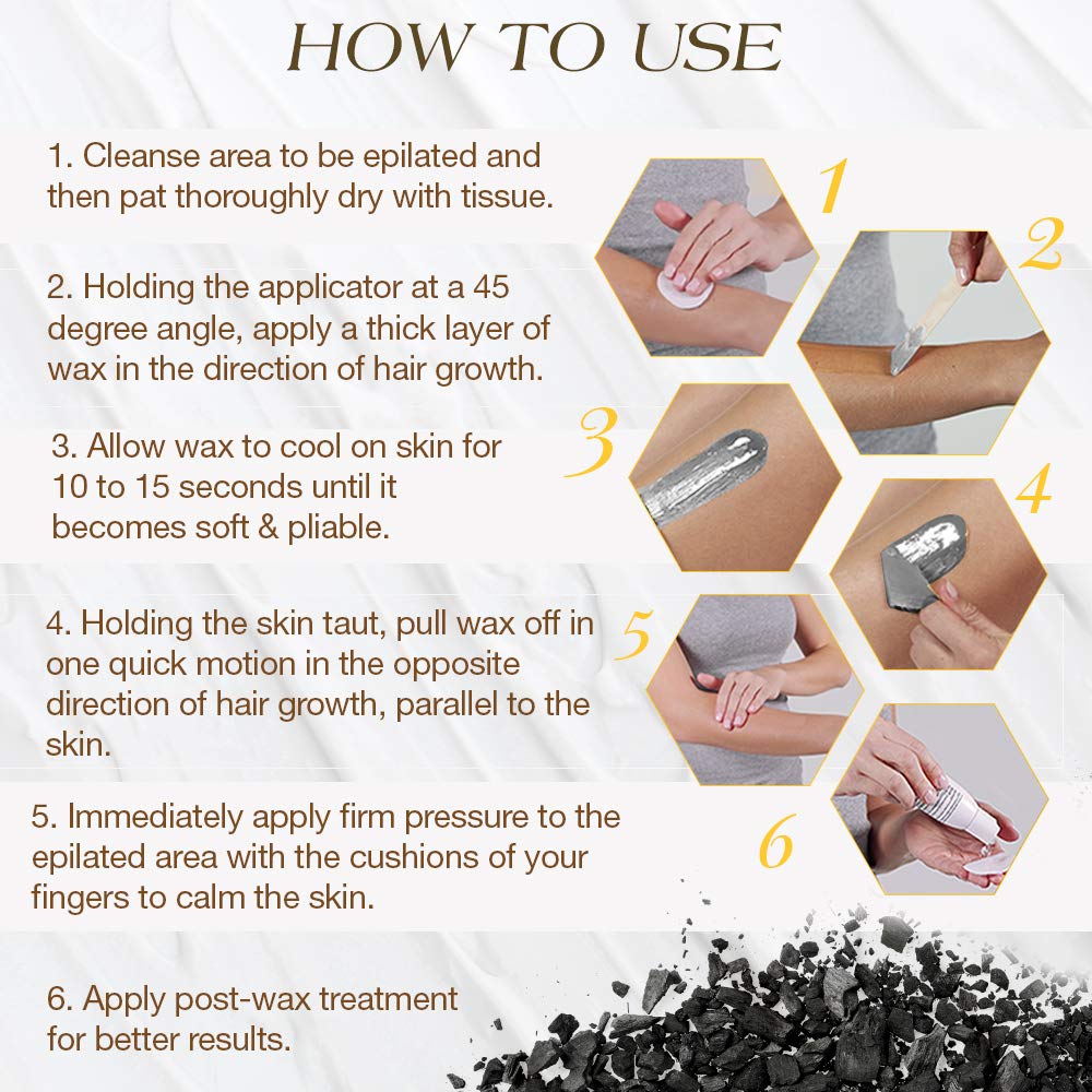 GiGi Charcoal Detox Hard Wax packaging details