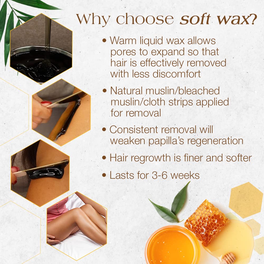 GIGI Dark Honee Soft Wax application on skin