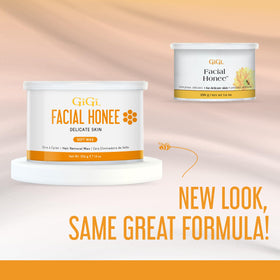 GIGI Facial Honee Wax usage instructions on packaging