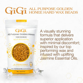 GIGI Golden Honee Hard Wax Beads 14 oz packaging