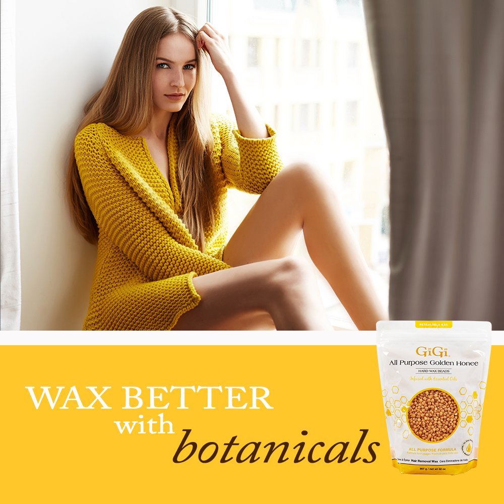 GIGI Hard Wax Beads application on skin