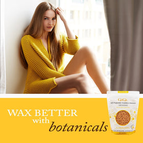 GIGI Hard Wax Beads application on skin