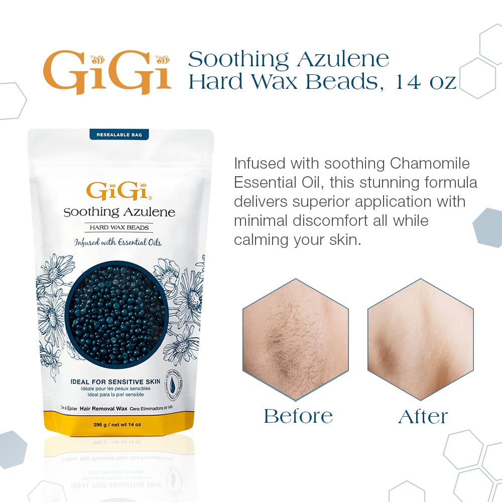 GIGI Hard Wax Beads close-up showing texture