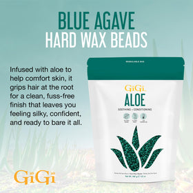 GIGI Hard Wax Beads melted in a wax warmer