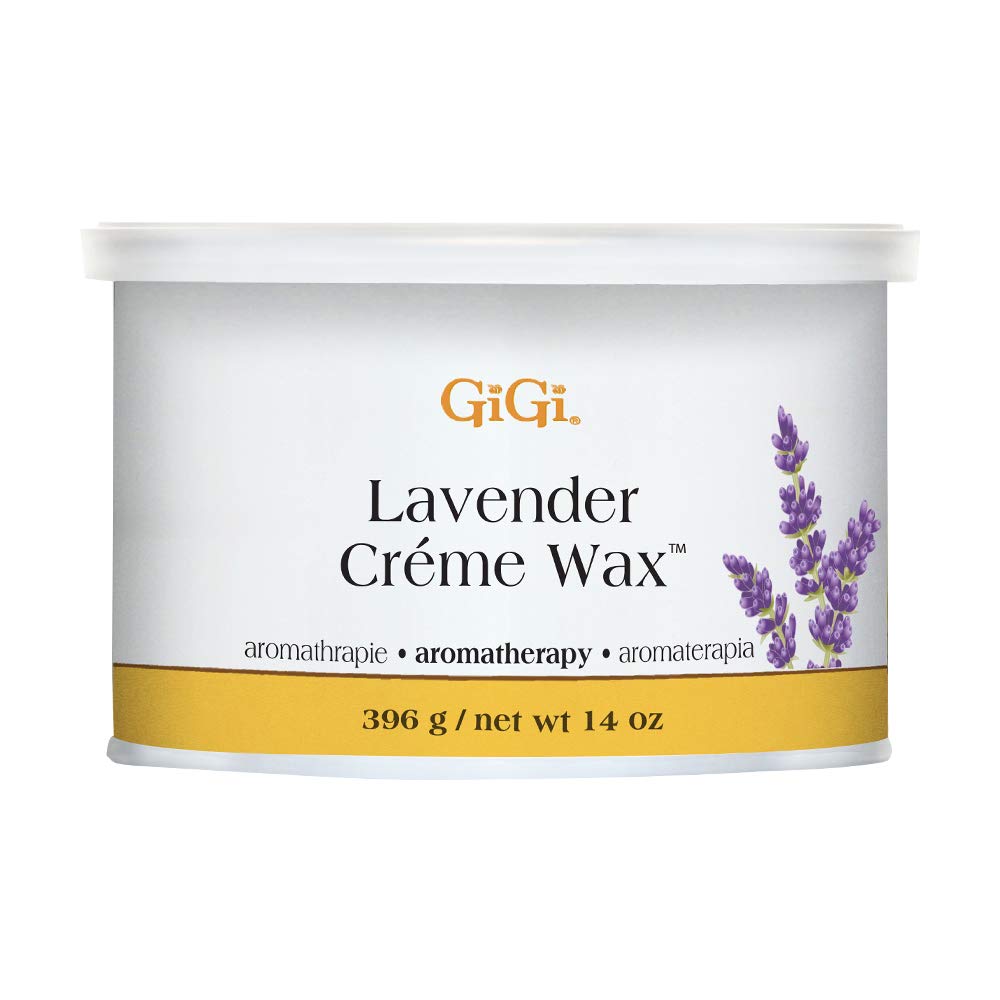 GIGI Lavender Crème Wax 14 oz container front view