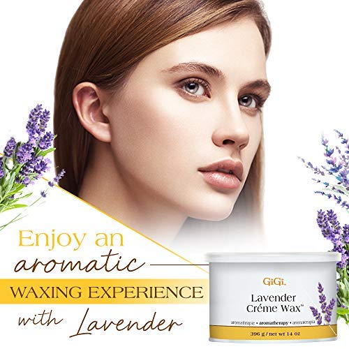 GIGI Lavender Crème Wax application on skin
