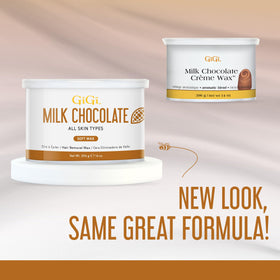 GIGI Milk Chocolate Crème Wax 14 oz container with lid