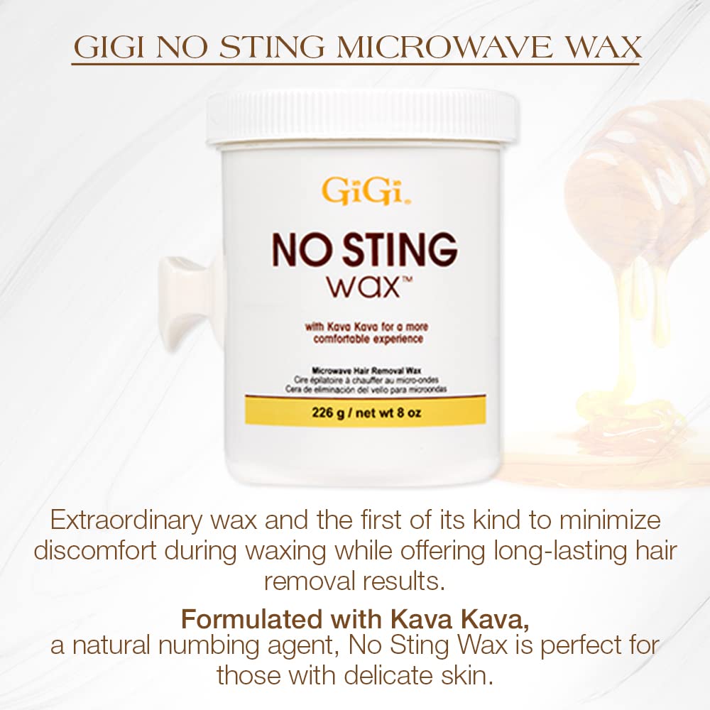 GIGI No Sting Wax 8 oz showing texture