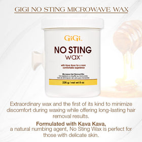 GIGI No Sting Wax 8 oz showing texture