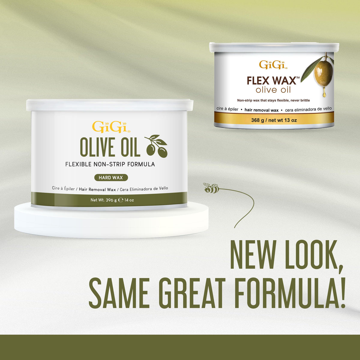 GIGI Olive Oil Flex Soft Wax with olive oil ingredients