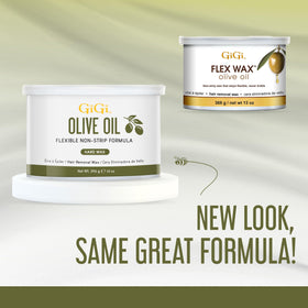 GIGI Olive Oil Flex Soft Wax with olive oil ingredients