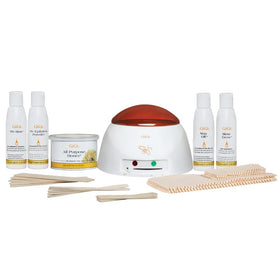 GIGI Student Starter Waxing Kit complete set with wax warmer and products